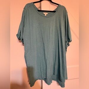 Terra & Sky Women's Short Sleeve Top in Teal